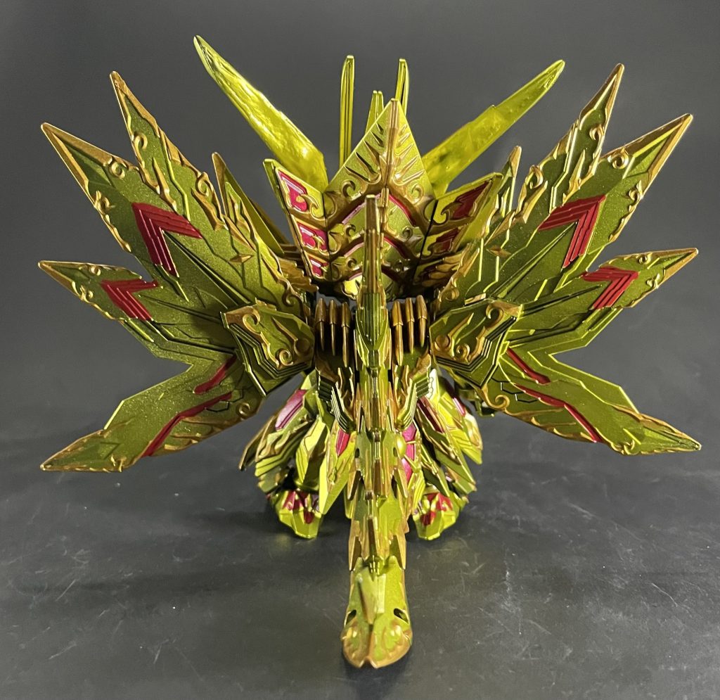 バックショットはこんな感じ!後ろも塗り分けたり、肉抜き穴を埋めています🎵