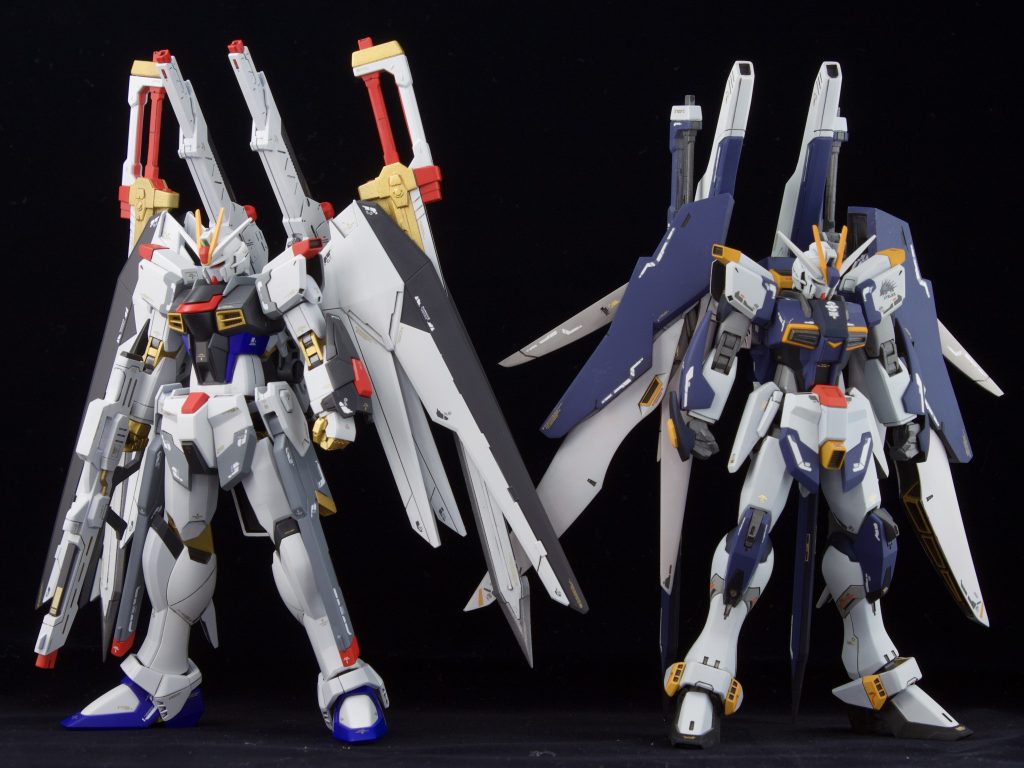 HGCEをベースに制作したデスティニーインパルスAはデスティニーとミキシングしましたが、今作ではフリーダムとミキシングしたことでヒロイックな印象になったかと思います。