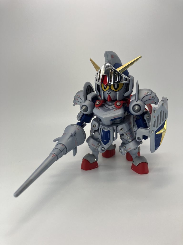 騎士ガンダムといえばこのケンタウロスモード🐎マントを装着したままでもチェンジ出来るの凄い💮