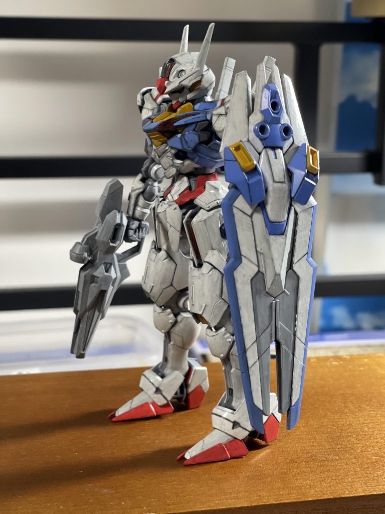 ウェザリング前の写真です。筆めがこの後のウォッシングでいい感じに馴染んでくれました。次回作はもっと意識して筆むらを残してみようかと思います。