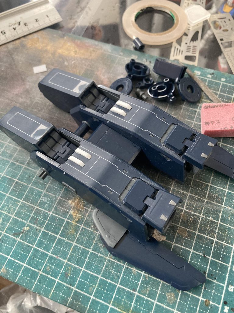 大気圏突入前のバックパック。