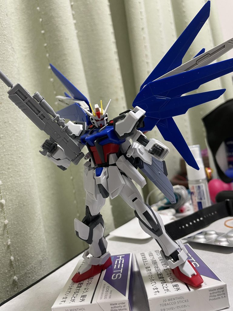 で、調子こいて、やってみたかったフリーダムストライカーを有り物で組んで放置してたんですよね(ノ≧ڡ≦)てへぺろ