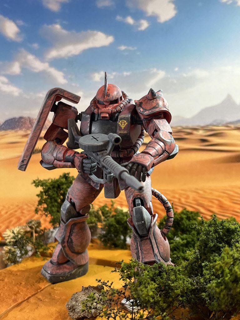 シャアザク-砂漠より愛を込めて–2枚目/制作者：チュウ