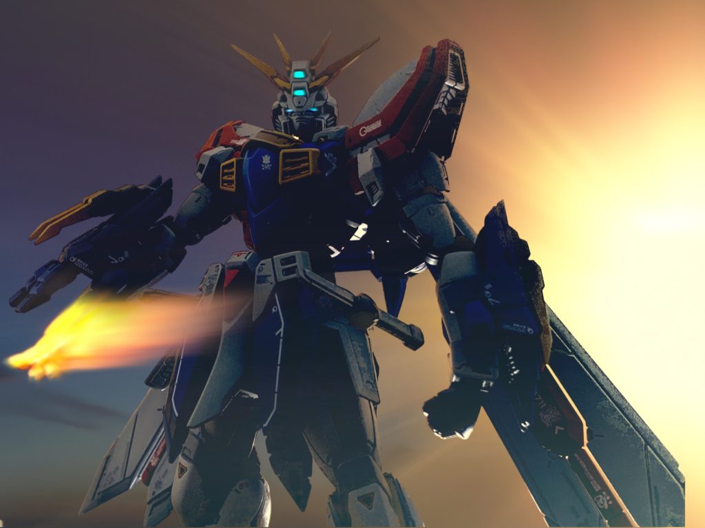 ヒィィィットォエンドォ！絶対別のアニメのイメージだと思うのですが、爆発を背負ってビシィッで〆です😁やはりお相手がいないと寂しいので、マスターガンダムもRGになって欲しい！😆