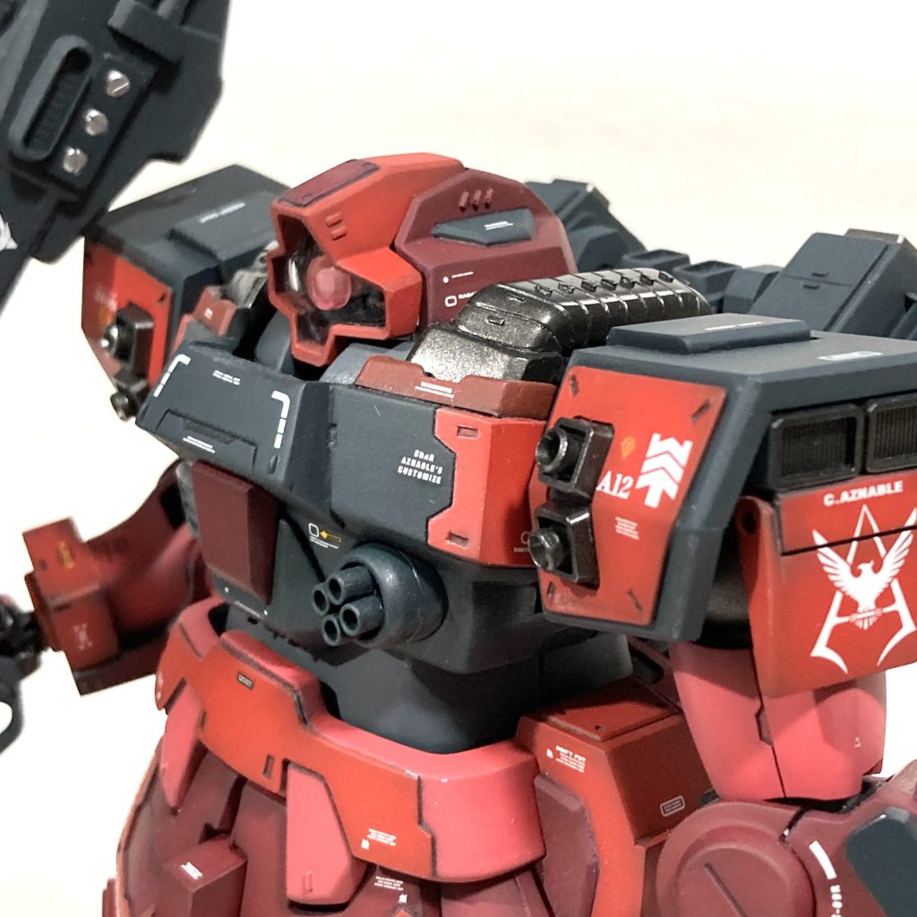 威嚇程度のビーム拡散砲を撤去して実弾バルカンをイメージしてみました。