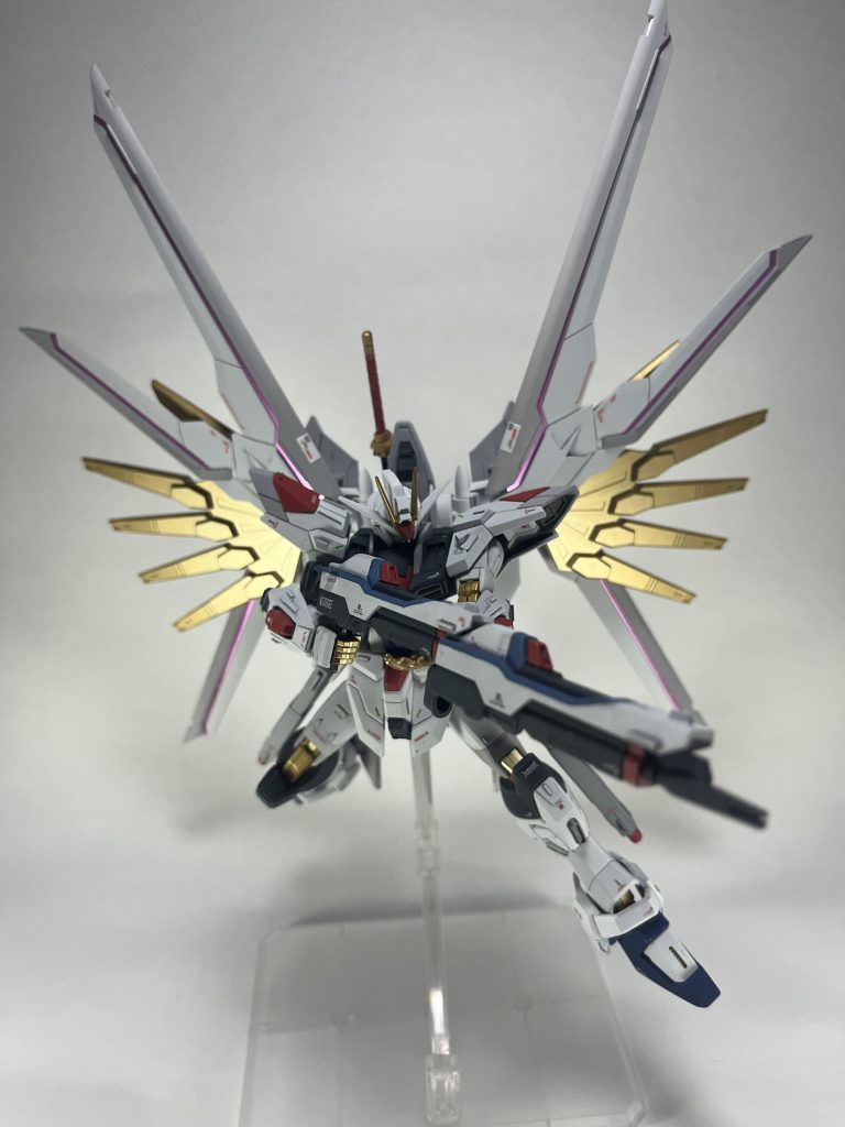 ストライクフリーダムと言えばビームライフル連結システムですね。