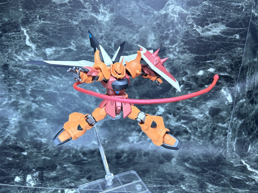 スレイヤーウィップは針金とビーズで自作しました。