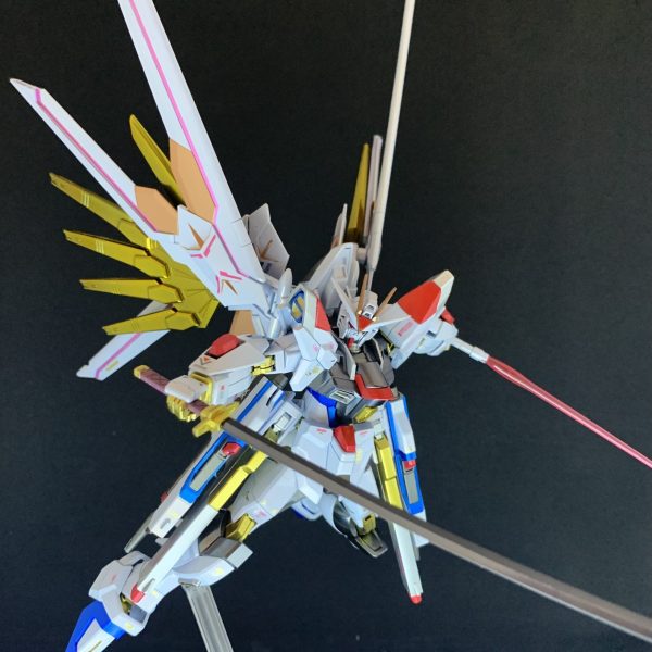 マイティーストライクフリーダム　改造ほぼなし塗装＋デカール