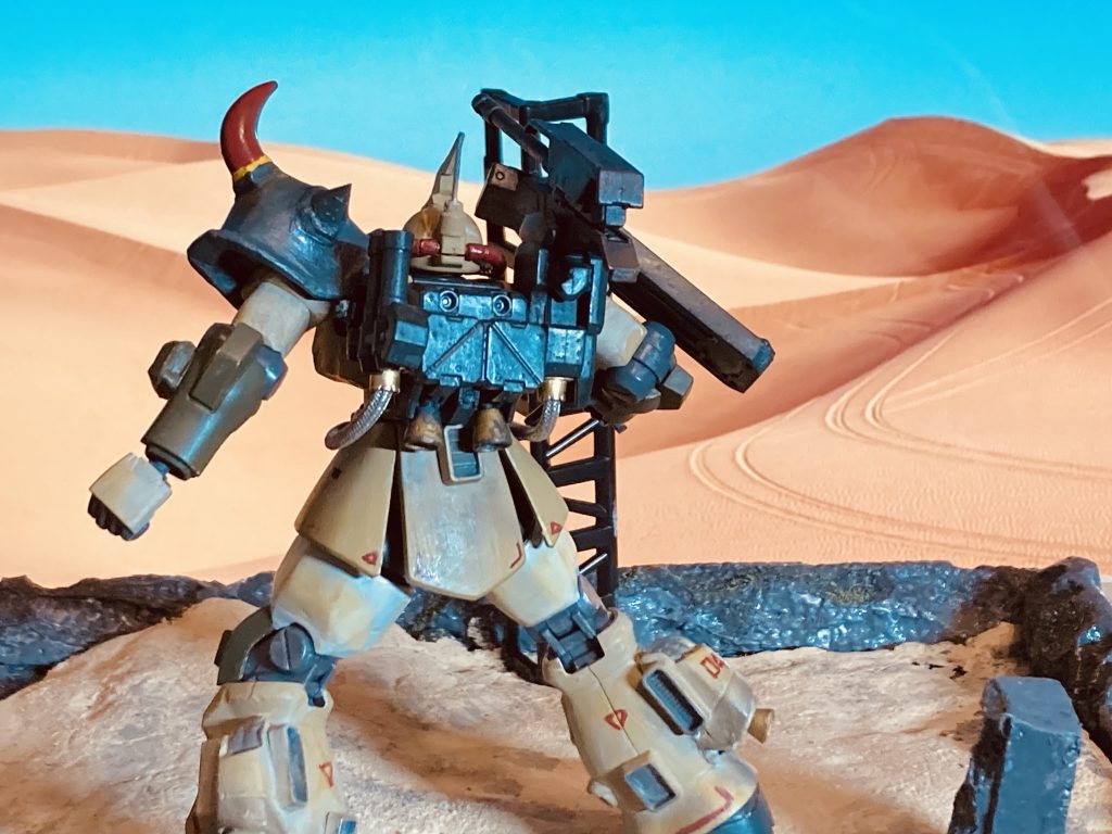 バックショット!今回も塗装は全て筆塗りです。マーキングも全て手書きです。