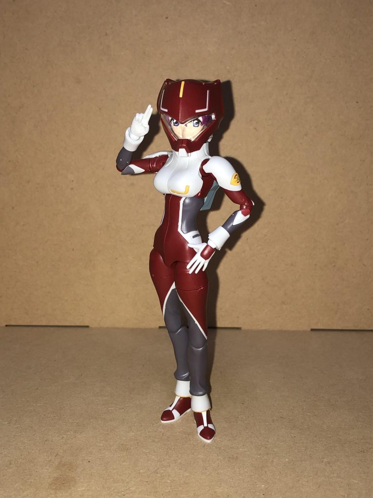 ヘルメットを被った状態