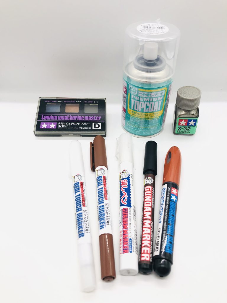 お手軽ウェザリングという事で使った道具もガンダムマーカー系です♪塗装するのに抵抗ある方でも気軽にできますので是非お試しあれ😊ちなみに自分はこういう感じでやるのは初チャレンジです👍ご覧いただきありがとうございました✨