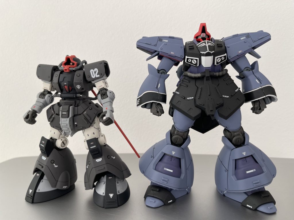 ドム試作実験機とのサイズ比較