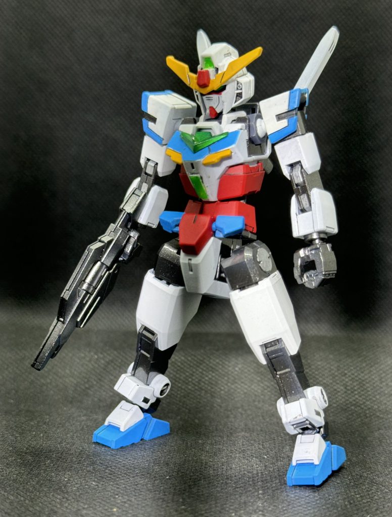 エクスコアガンダムカラーリングを変更と腰の稼働箇所を増やしてみました
