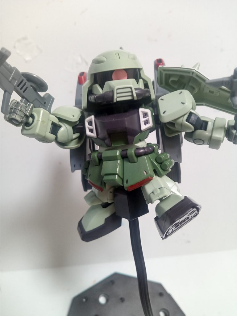 アニメ自体はSEEDまでしか見てなかったのでザクがDESTINYに出てきたのは後で知りましたが、造形はすごい好きな機体です。