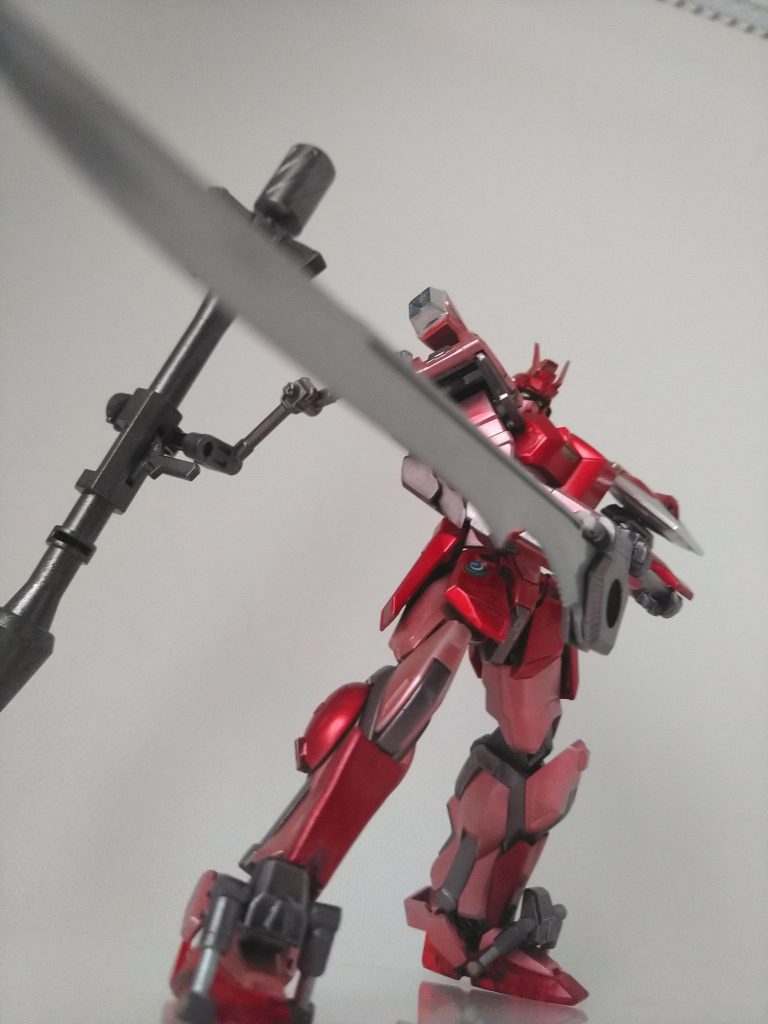 グランドスラムで大張一刀流。持ち手が丸なので手の中でコロコロ回って上手く撮れません(;´Д⊂)