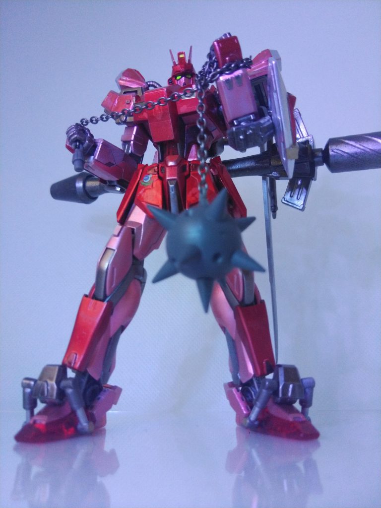 バズーカは横向き背負いの方がしっくり来る(^q^)フレキシブルアームが自由度高いので差し替え無しです(o^-')b !