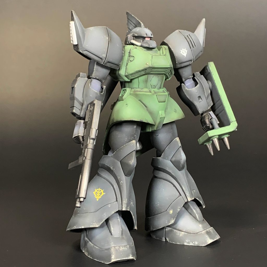 ゲルググマリーネ 黒立上げ風塗装 MS-14F GELGOOG HGUC 1/144–2枚目/制作者:むいち