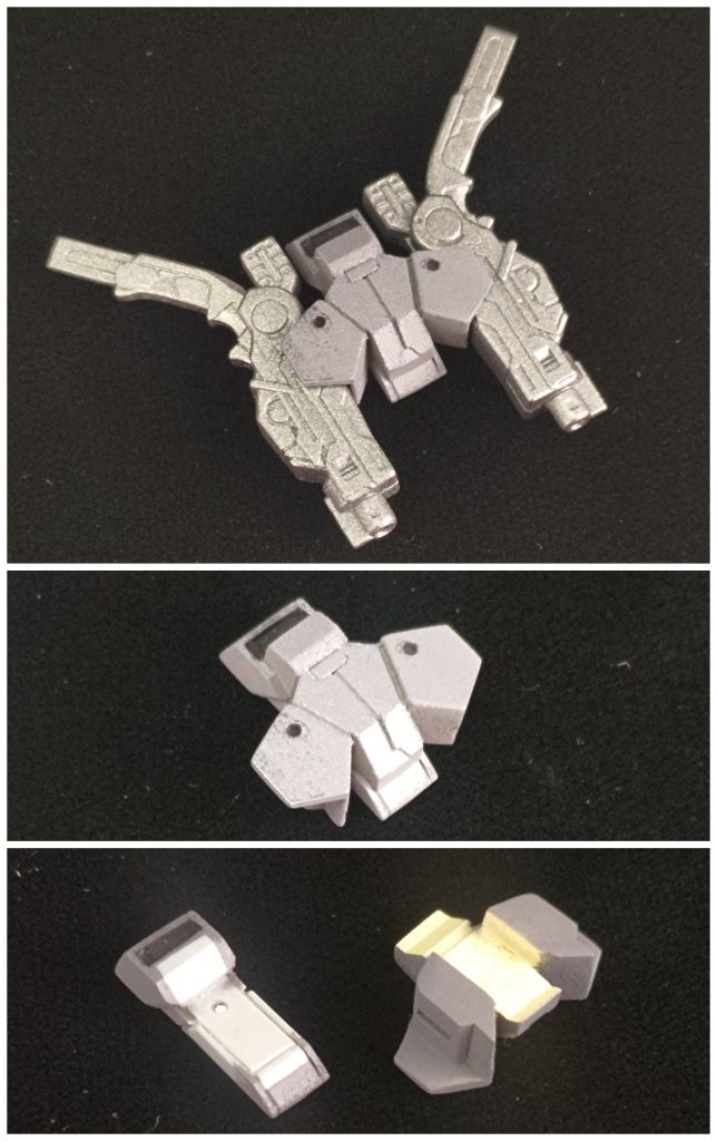 マシンガンマウント用のラック追加武装を今後も増やせるよう、拡張性をもたせています。