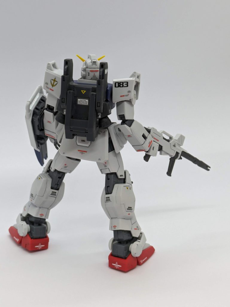 背面から。ウェザリング前ですが、「お道具箱」を背負っていないとこんな感じです。