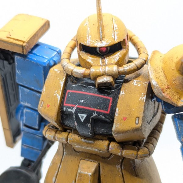 ザク２：FGザク使用で旧ザク風に塗装してみる