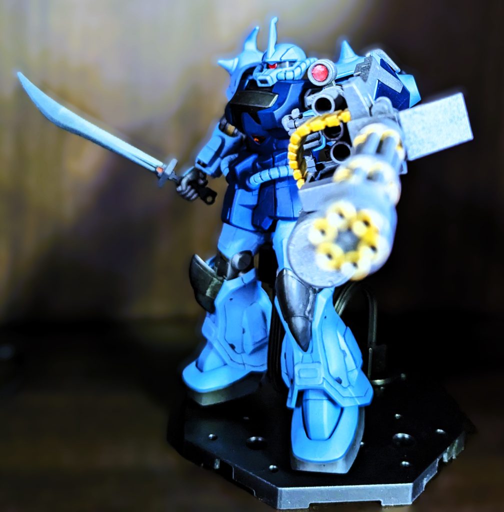 グフカスタムといえば・・・ガトリング砲ですね