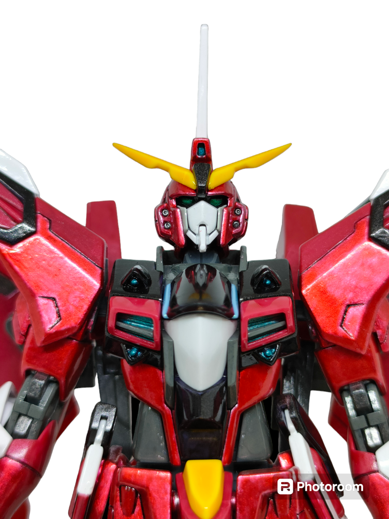 技量不足のためキャンディ感が薄いですね。クリアレッド塗りすぎたかな(汗)アップにすると筆ムラも目立ちますね。胸ダクトの青竹色がお気に入りです!皆様ご観覧ありがとうございました!