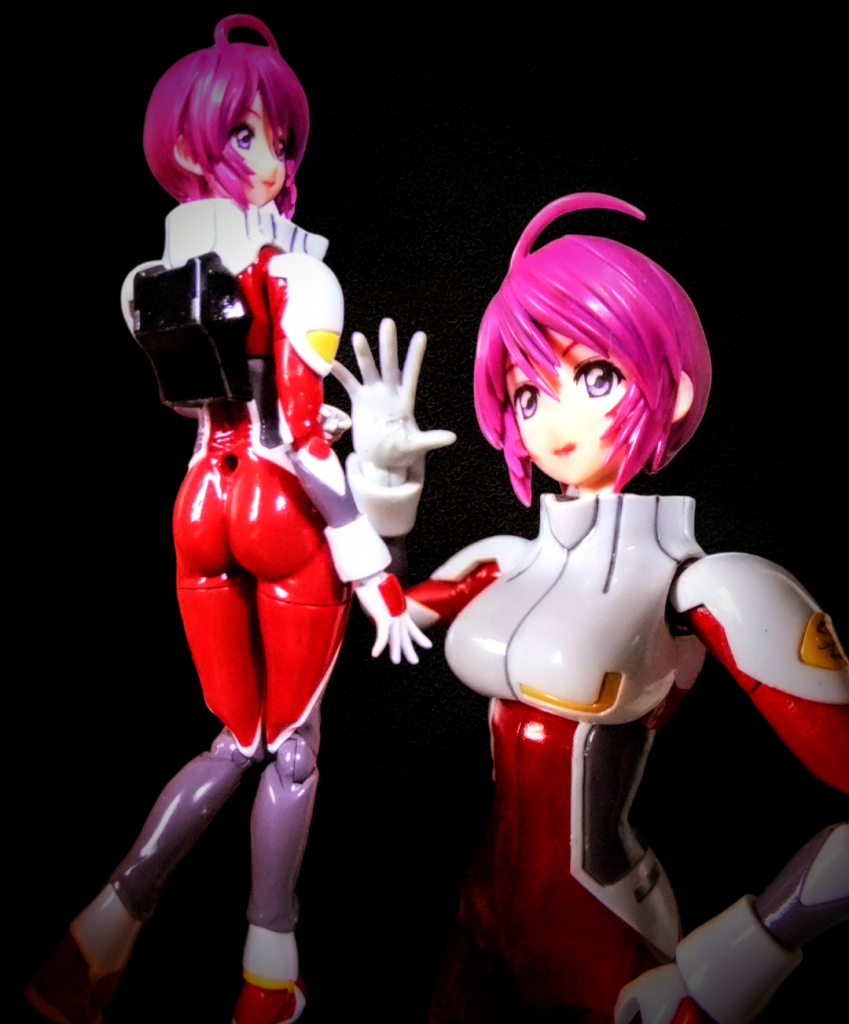 ノーマルスーツの赤色はハーマンレッド⇒メタリックレッド⇒スーパークリアーⅲ光沢で仕上げました。元ネタは最近発売された「 アイナ・サハリン」のノーマルスーツフィギュアだったりします。気になる方はググって見て下さい😁 とってもエロい逸品ですので・・・・。