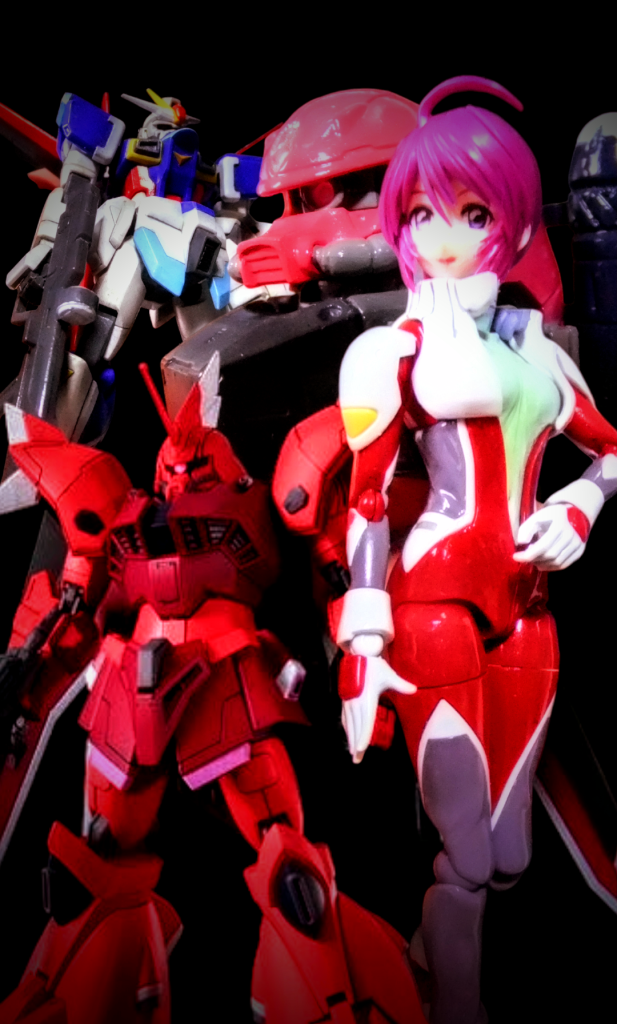 メイン画像のフルサイズとなりマス😁ゲルググメナースは積んでいたものを急遽「 背景用」にパチ組み部分塗装で仕上げています💦