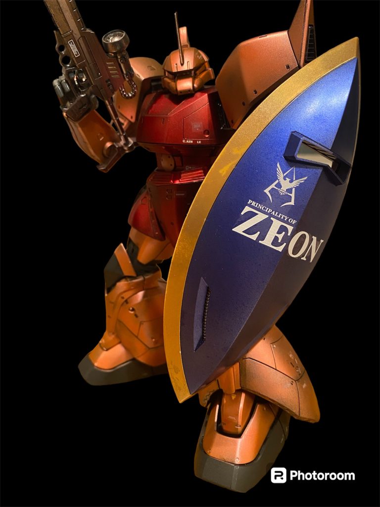 ライフルとシールドのフル装備