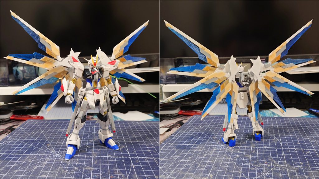 クリアイエローのパーツがレジンで複製したパーツです。ブルーのパーツはバランスチェックで仮に作ったパーツです🙇