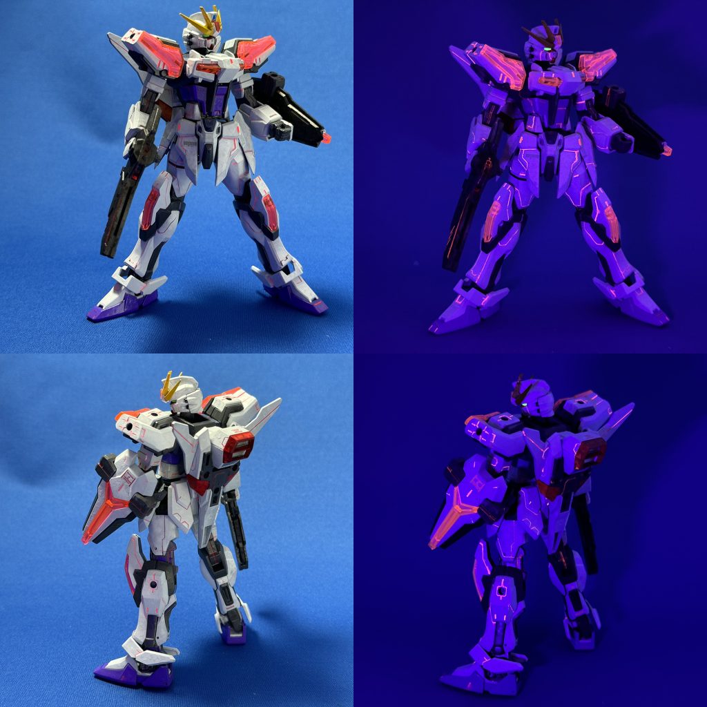 新たに撮影ブースを使ってみました。デカールもUVライトに反応するものを貼っています。