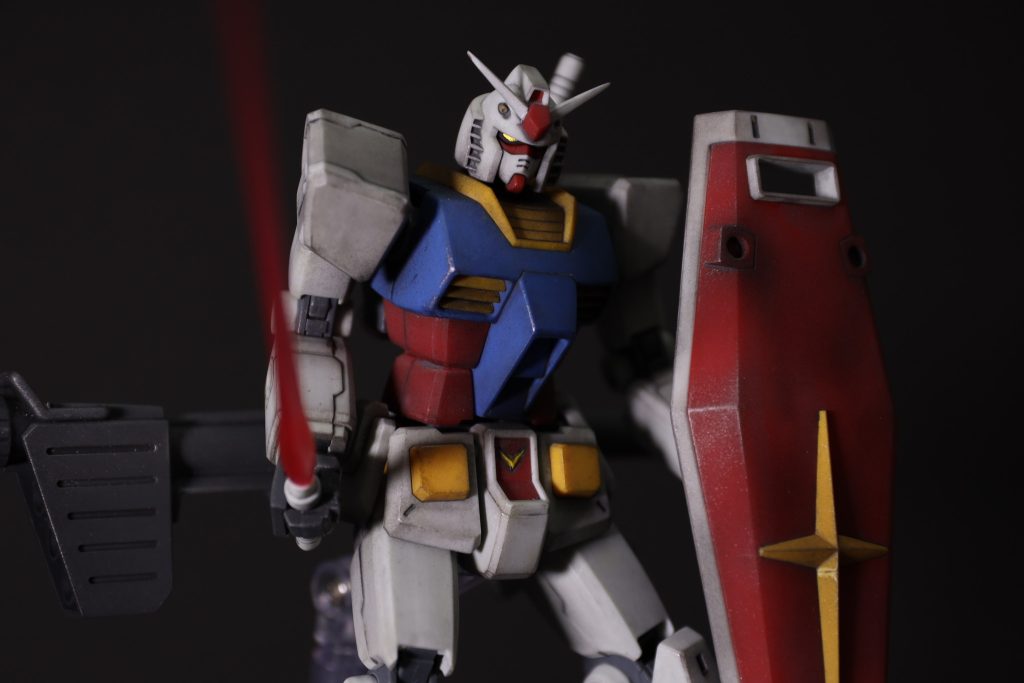 部分塗装＋汚しのHGガンダム–7枚目/制作者：インドネシアみっく