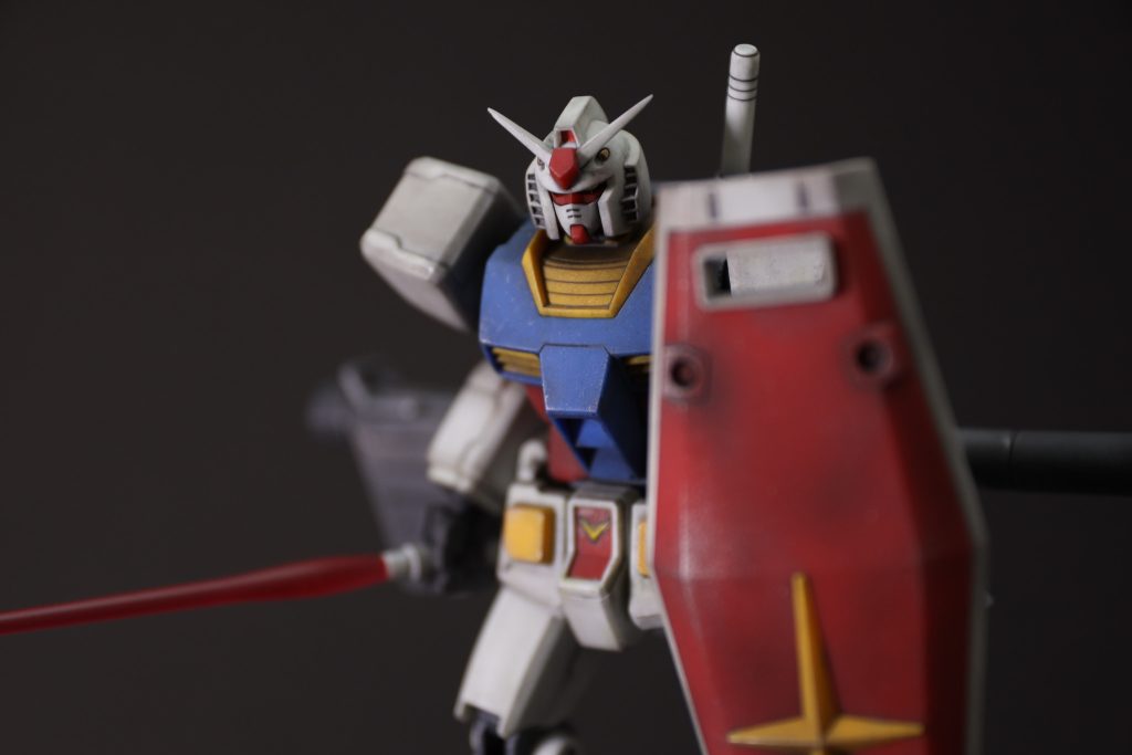 部分塗装＋汚しのHGガンダム–8枚目/制作者：インドネシアみっく