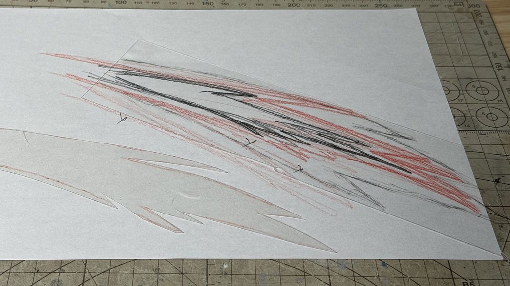 パンチエフェクト、はじめは噴射口から吹き出しているように見せようと、透明プラ板での作成を試みたのですが、撮影すると板状のカゲが出てしまうことが分かり、断念しました。