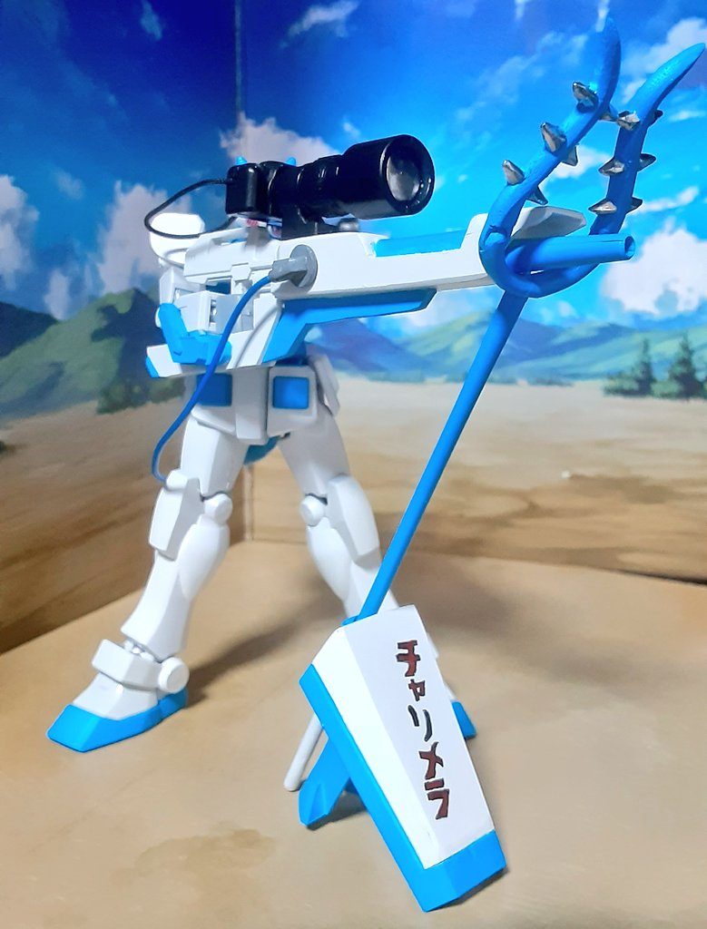 さすまた、ライフル、シールド、カメラ(遠距離レンズ装着)を合体させるとスナイパーモードになります♪