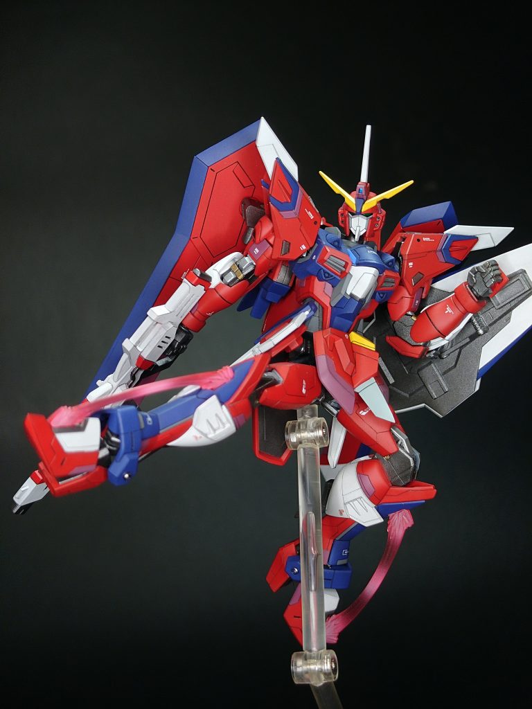 MMI-S2M5/X カルキトラ ビーム重斬脚エフェクトパーツはスポンジヤスリで曇らせてホワイトでグラデーション。