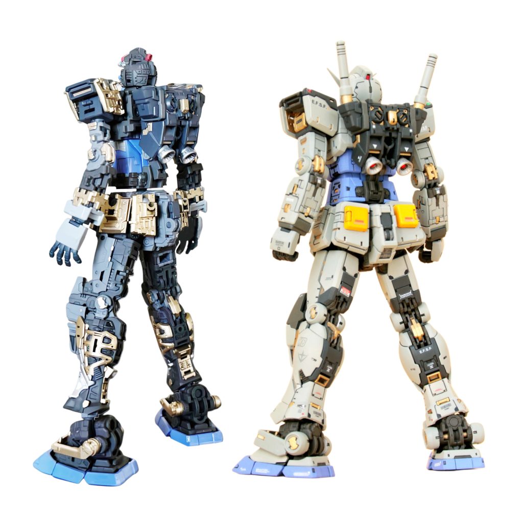 フレームパーツもしっかり塗装しました(gandam1)