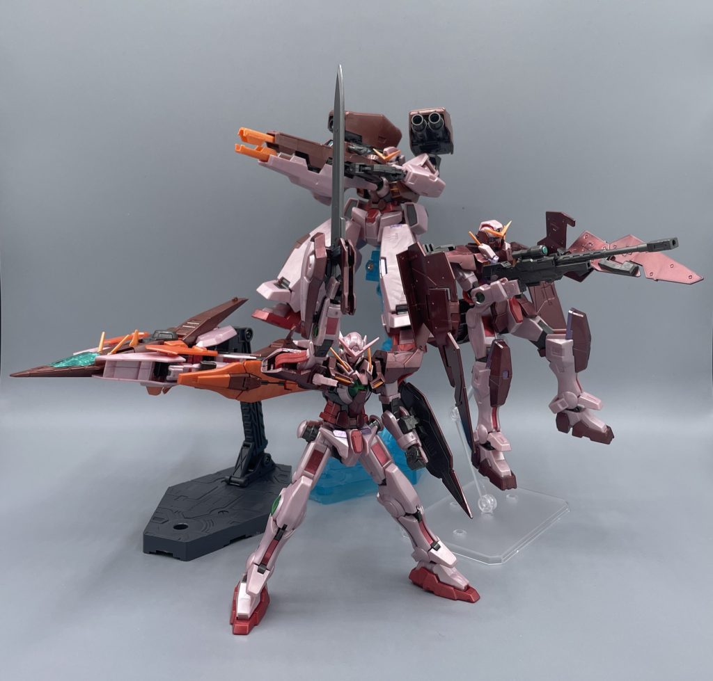 俺たちは…託された…! ソレスタルビーイングのオールトランザム状態。4機揃うと圧巻ですね(*^^*)♪ 最後までご覧いただき、ありがとうございました!!