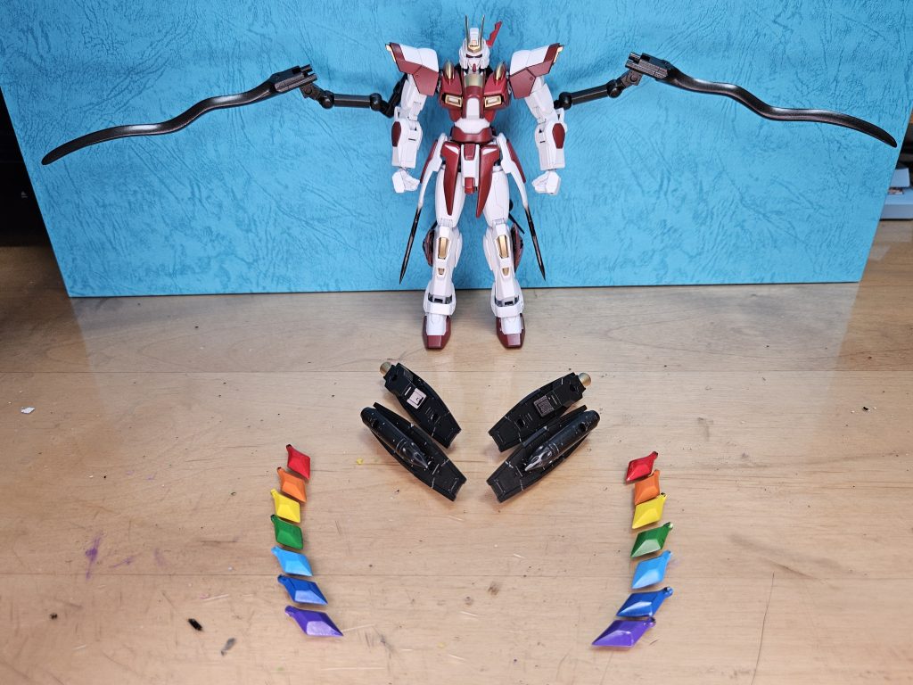 まず設定ですが羽の宝石は取り外してファンネルミサイルとして使えるようにしています