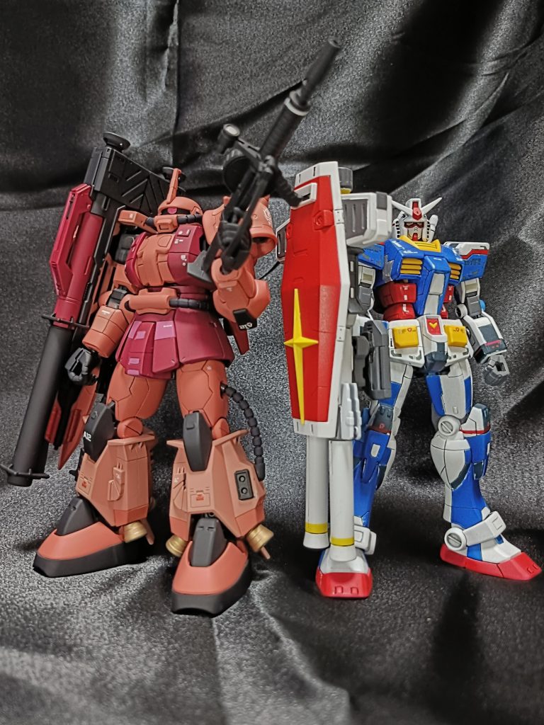 ということで、モンストルザクでした。ビルドリアルのライバル同士を揃えられて非常に満足であります。(gandam-hand1)今作も気に入って頂ければ幸いです。(zaku-kao8)