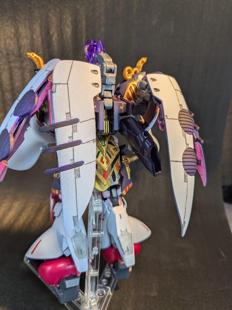 後ろ、スジボリ難しい…