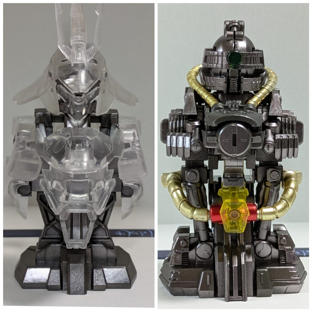 クリア外装と内部メカ(簡単塗装)