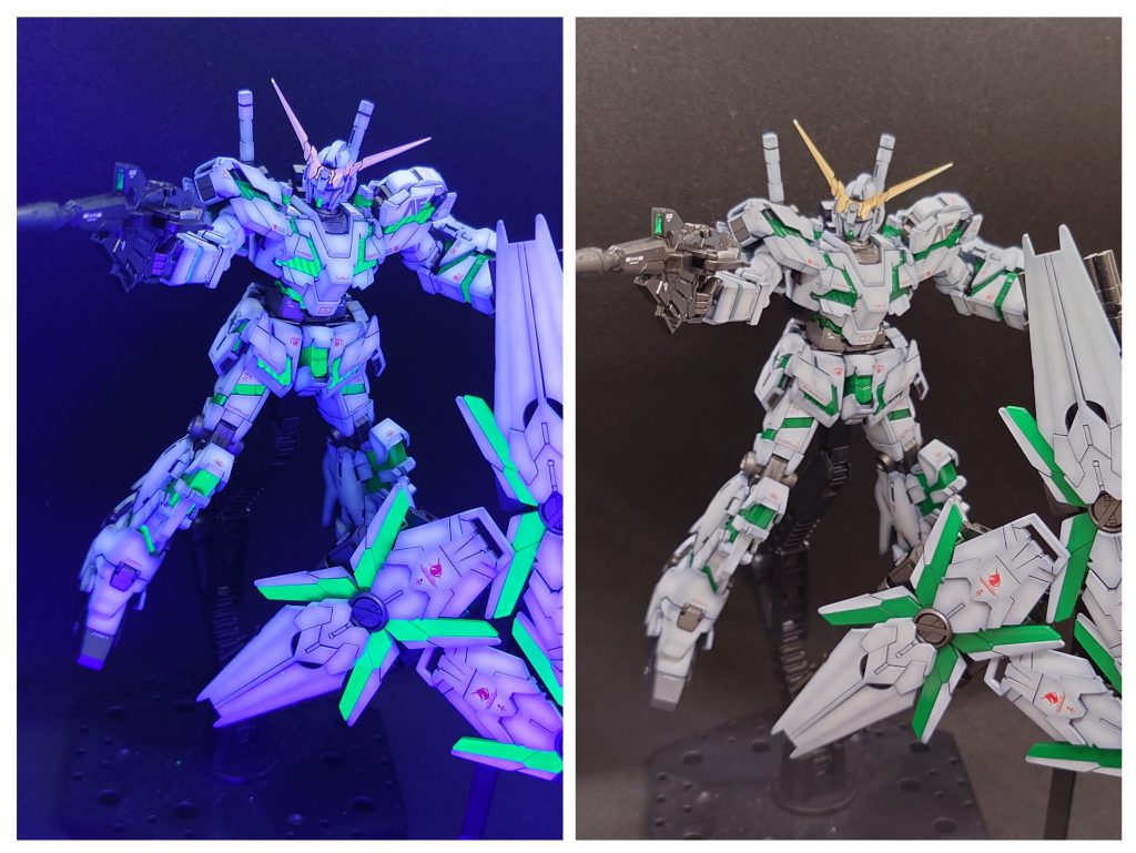 後でサイコフレームもスジボリをし直してよければと後悔です