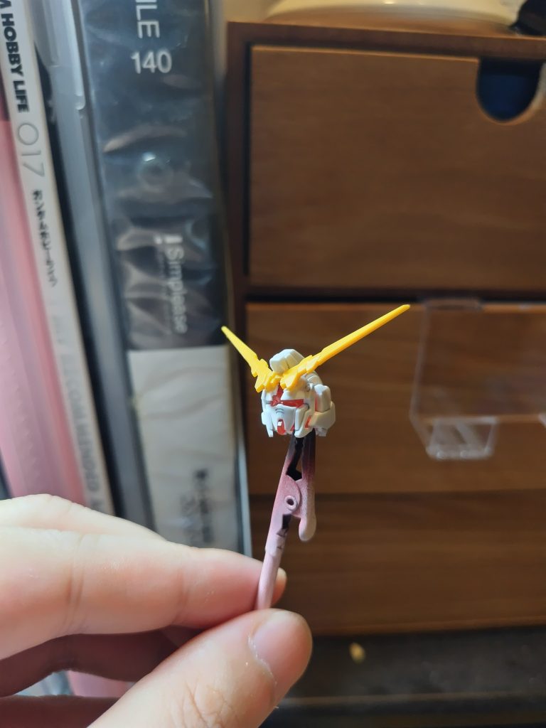 額のパーツを紛失。探しても見つからず。バンダイさんに頼ることに…