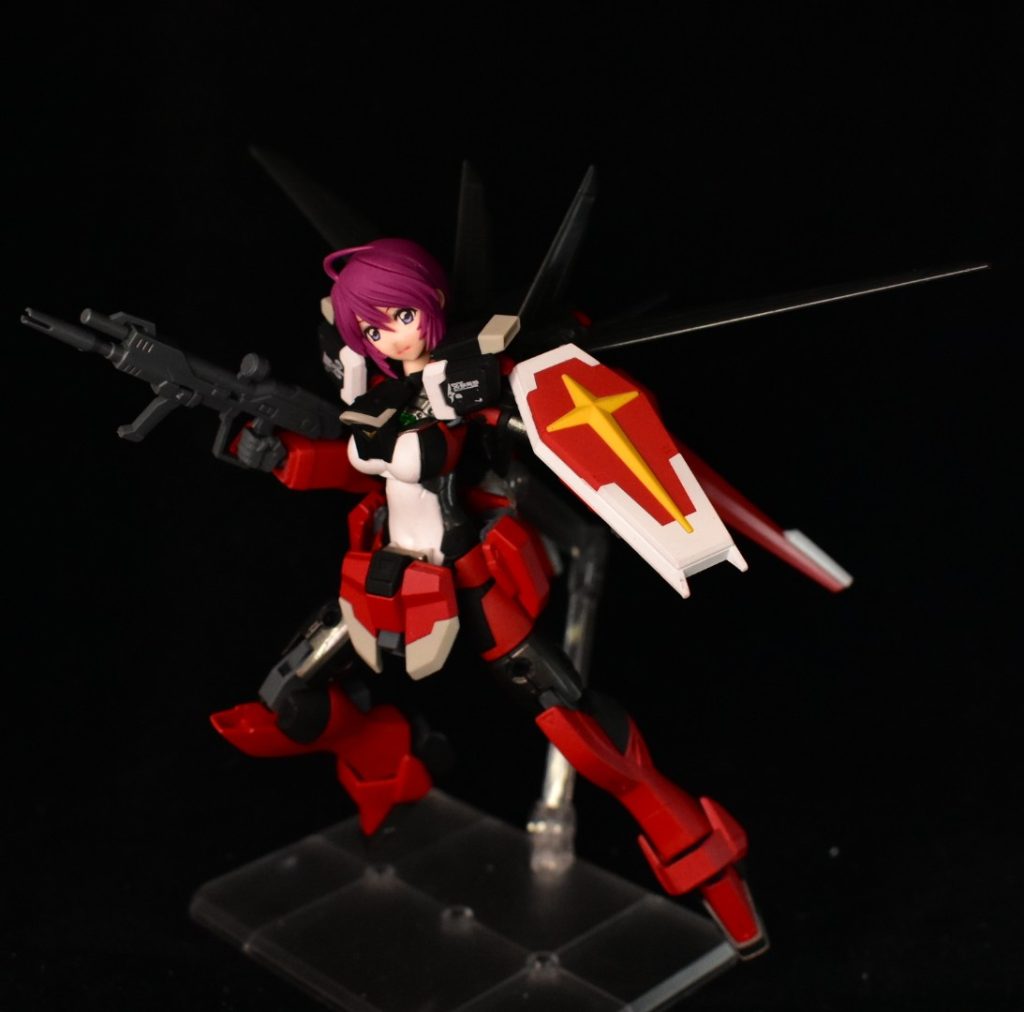 後ろはコアスプレンダーそのままなので他のシルエットも問題なく装着可能 写真はフォースシルエット 装着予定ないのでパチ組み一般販売品よりプレバン限定品の方が手に入りやすいって割と異常事態だと思うんだ