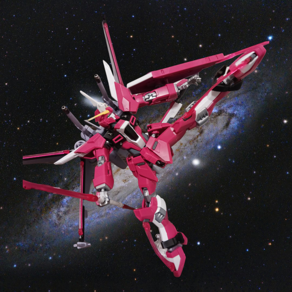 シードアクションシステムが搭載されているおかげでかなりいい感じに動きます。ビームサーベルが多すぎて無くしそうで怖いです😱