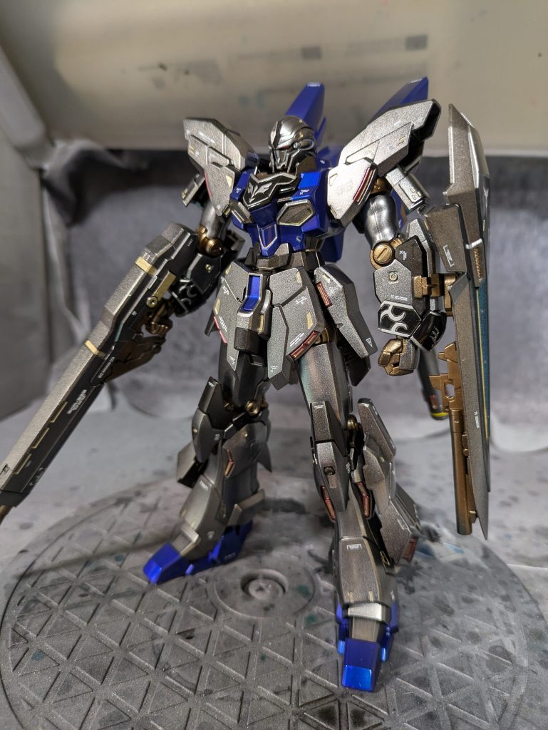 袖もキレイに塗り分けました