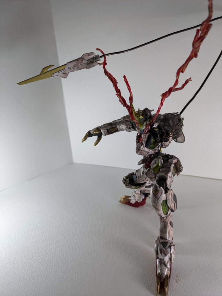 テールブレードのワイヤーは長いものに変更。