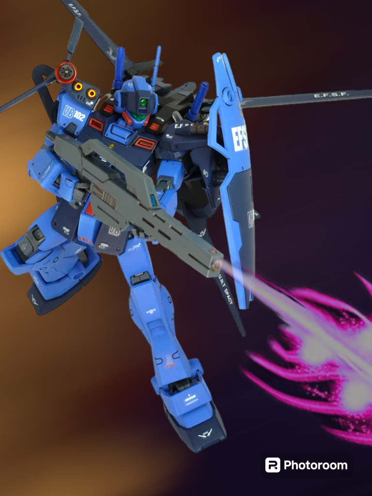 以上ジムスナ＋ストライカーパックでした今回もお目汚し失礼しました！※今作に全然関係ないですが、MGクラスターガンダムのキット化嬉しいです(gundam-kao3)