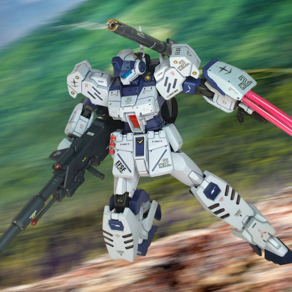 皆さまご存知のとおりジムスパルタンは素組でめちゃくちゃスタイルが完成しちゃってるので、アレンジは迷いました・・・